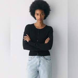 NWT - Aritzia Wilfred Golightly Cardigan - Black - Size 2XS